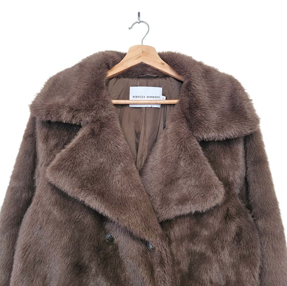 NWT Rebecca Minkoff Long Faux Fur Coat – Size M - Picture 5 of 16